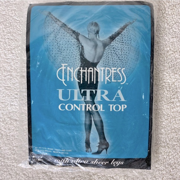 Vintage Enchantress Ultra Control Top Pantyhose In Taupe & Beige x2 NWT - Picture 2 of 12